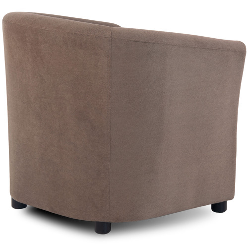 Classic Design Living Brown Kobi Velvet Tub Chair Temple Webster